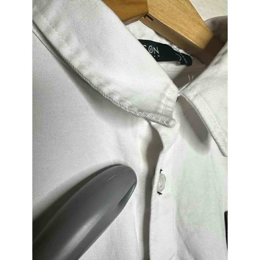 Hudson Outerwear Colorblock Black White Racer Red Logo Rare Mens Sz Small - Picture 5 of 14